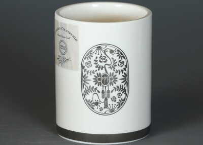 MATHILDE M. WHITE CERAMIC TOOTHBRUSH GLASS  #1
