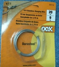 OOK 50112 9' Stainless Hanging Wire, Durasteel, FREE SHIPPING