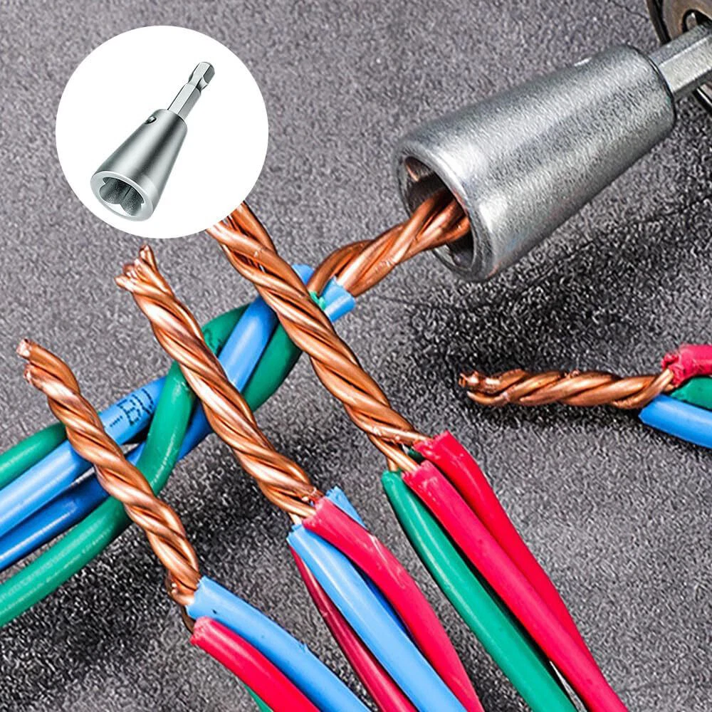 2PCS Wire Nut Twisting Tool Wire Cable Twister for Electrical Power Drill Driver 2PCS Wire Nut Twisting Tool Wire Cable Twister for Electrical Power Drill Driver