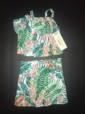 Genuine Kids from OshKosh Tropical Top  Skirt Set, 18M, NWT