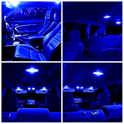 Kit de 13 unidades de equipamiento de luces LED interiores azules para Honda Pilot 2016 - 2018 2019 2021 - Imagen 3 de 11