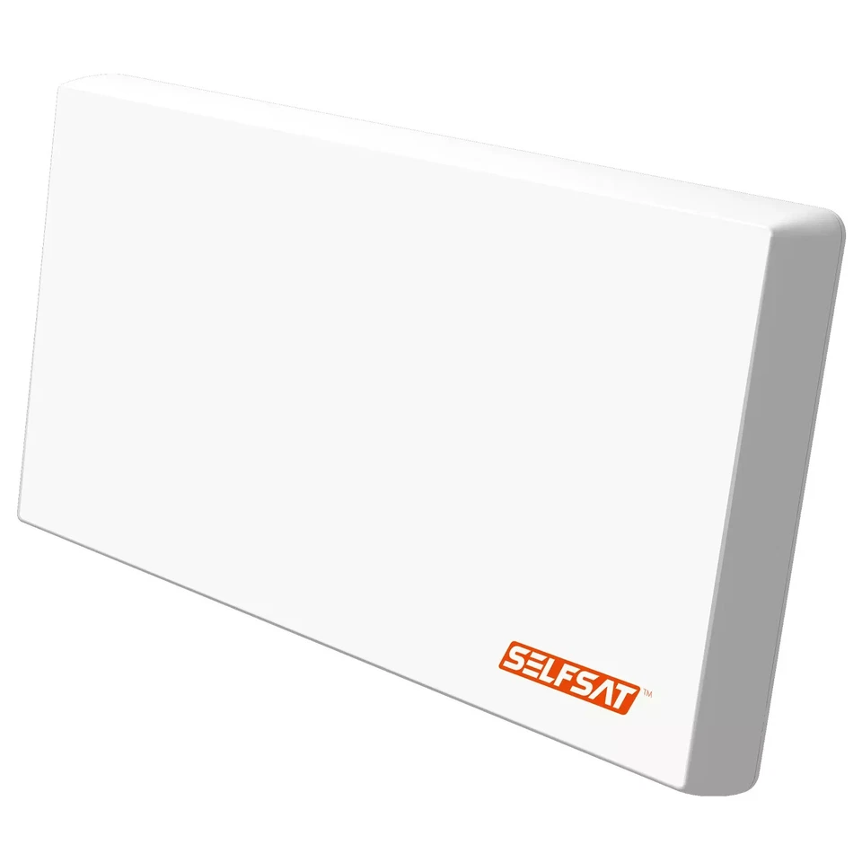 SELFSAT H22D4+ Quad LNB SAT Antennen-Set Flachantenne Multifunktionshalterung
