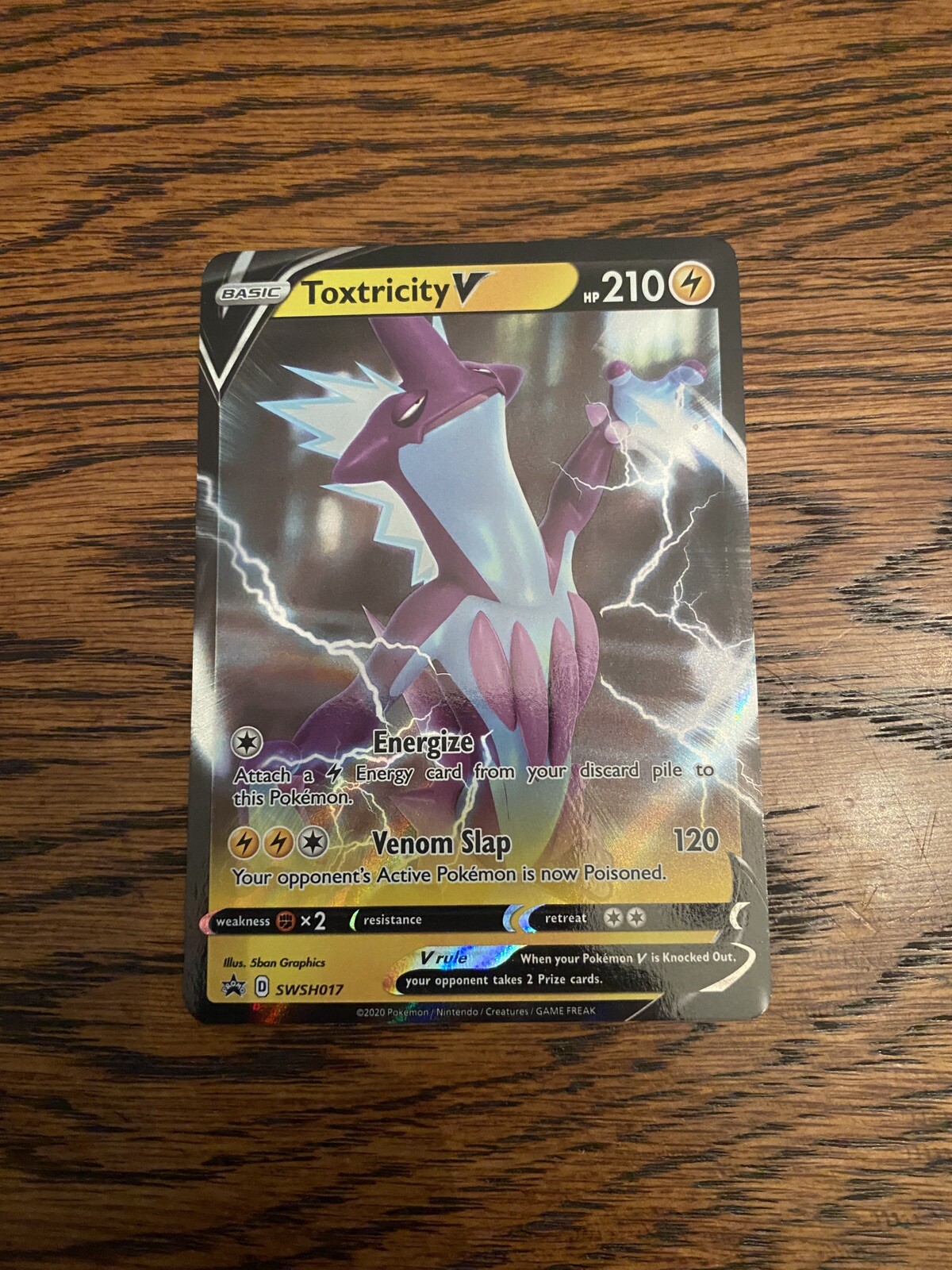 Toxtricity V SWSH017 - NM Full Art Promo Pokemon Card
