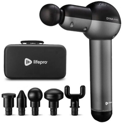 LifePro DynaSphere Personal Handheld Sphere Muscle Percussion Massage Gun, Gray