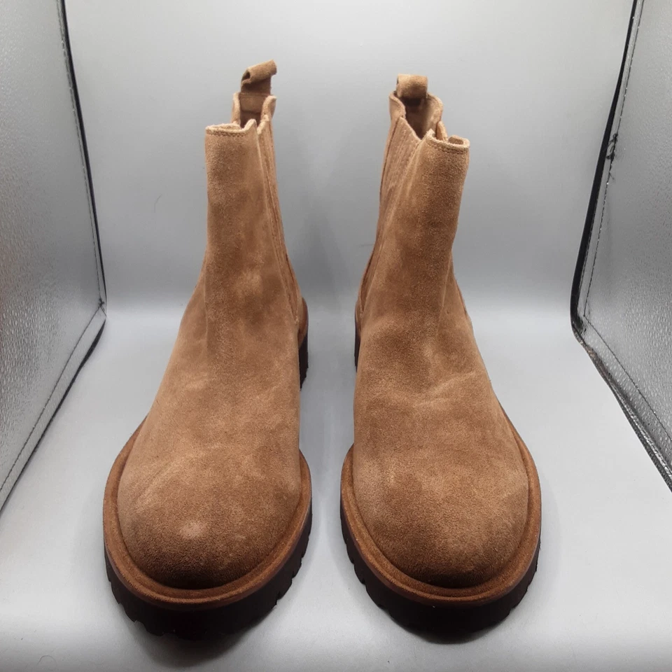 Сейшельские острова ботинки кешью женщин 10 М коричневый коньяк замши лодыжки - Изображение 2 из 4