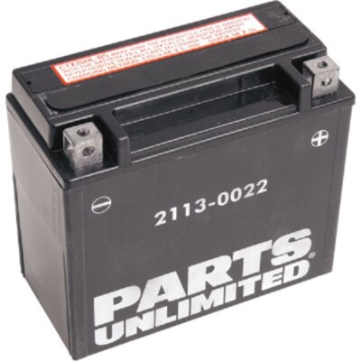 PARTS UNLIMITED BATTERY HARLEY DYNA FXDB STREET BOB FAT BOB SWITCHBACK FLD 