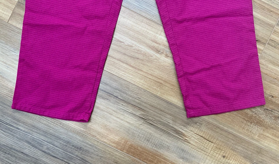 VINTAGE WOMEN’S BLASSPORT KNIT LIKE DARK PINK ELASTIC WAIST PANTS SIZE 10 - Image 2 of 4