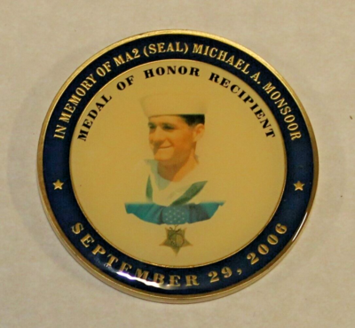Michael Monsoor SEAL Team 3 MOH OIF Ramadi Battle Memorial Navy