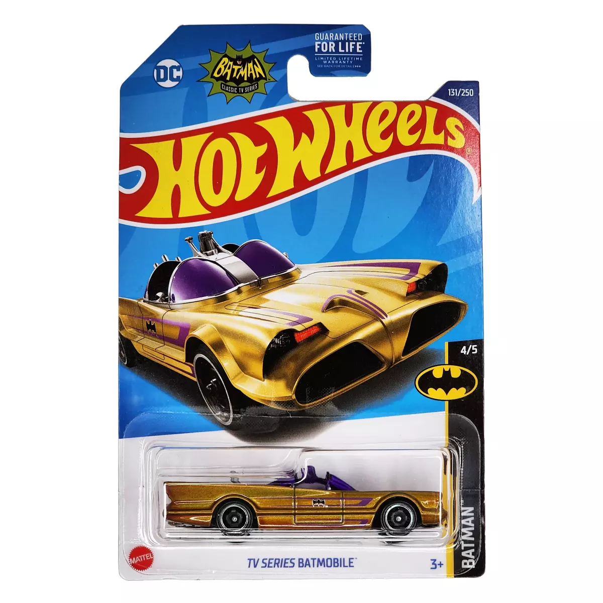 HOT WHEELS 1966 TV Series Batmobile Gold Car HW 66 Batman HCW61