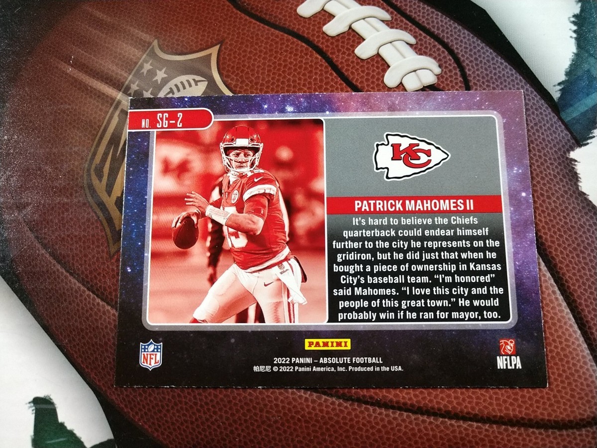 PATRICK MAHOMES II 2022 Absolute Football STAR GAZING #SG-2 Kansas
