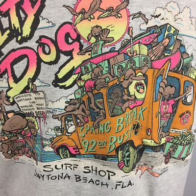 Vintage 80s 90s Salty Dog Spring Break Neon Gray Surf Skate Vintage 80s 90s Salty Dog Spring Break Neon Gray Surf Skate