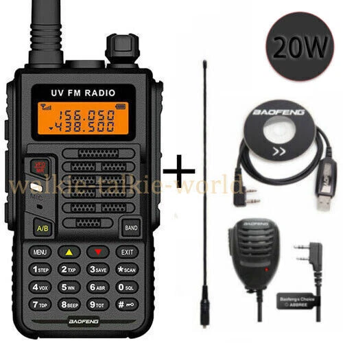 BAOFENG X5 PLUS 20W 9800MAH WALKIE TALKIE VHF/UHF SPRECHFUNKGERÄTE HANDFUNKGERÄT