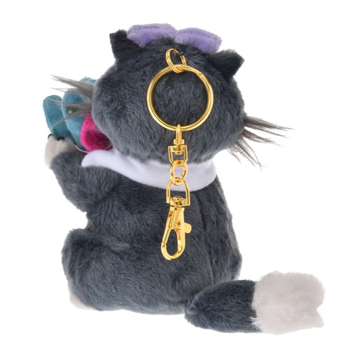 Disney Store Japan Plush Lucifer Cinderella Keychain WISHING YOU A LOVELY DAY - Picture 3 of 4