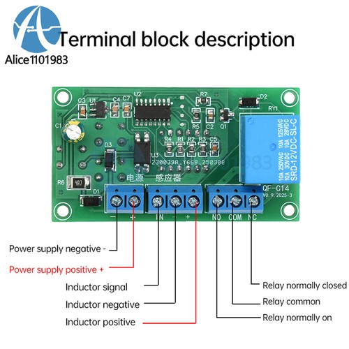 DC 12V 24V 4-digit Digital Counter Module Time Control Board With Relay Output - Picture 4 of 22