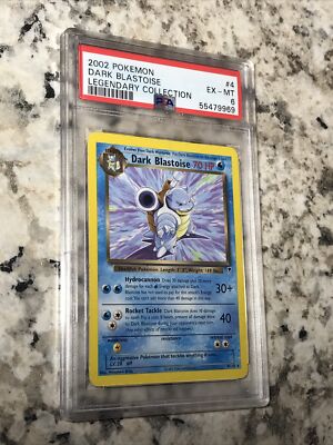 🔥2002 Pokemon Dark Blastoise Legendary Collection #4 PSA 6
