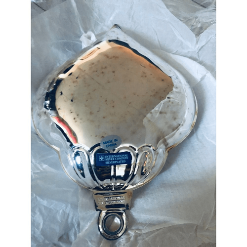 International Silver Co. 3pc Holiday Ornament Bowl Set 6.5” wide - Picture 3 of 7