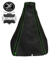 GR?N FADEN LEDER SCHALTMANSCHETTE SCHALTSACK F?R HYUNDAI i10 2007-2014