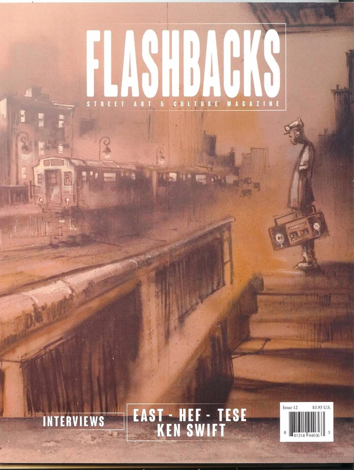 Flashbacks Graffiti Art Magazine Issue #12 CMP Cover NYC trains walls street art