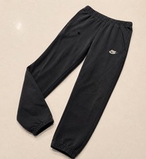 Nike Y2K Joggers Mens Small Black Spell Out Logo Sweatpants Retro Pants Swoosh