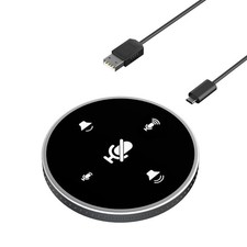 Conference Speaker And Microphone, Y02 USB Plug and Play Laptop Microphone Om...
