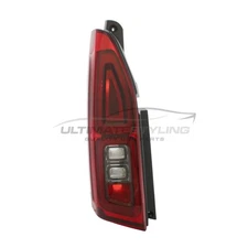Vauxhall Combo Rear Light 2018-> Red Tailgate Lamp Lens K9 Van Passenger Side
