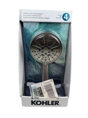 NEW KOHLER Lively 4 Spray Patterns Handheld Shower Head Vibrant Brushed Nickel