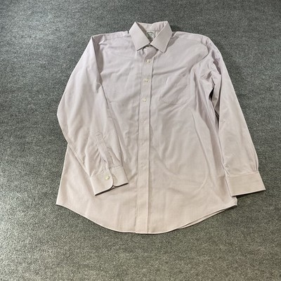 Brooks Brothers Regent Dress Shirt Mens 16-34 Purple Micro Check Supima Cotton