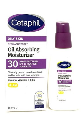 Cetaphil AM Oily Absorbing Moisturizer SPF 30 Sunscreen 4oz EXP:06/2028