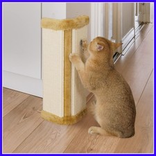 Cat Wall Corner Scratcher Furniture Protector Kittens Scratch Board Sisal Cat...