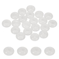20Pcs Large Hole Loose Stone Beads Charm 10mm Rondelle Beads Clear Quartz