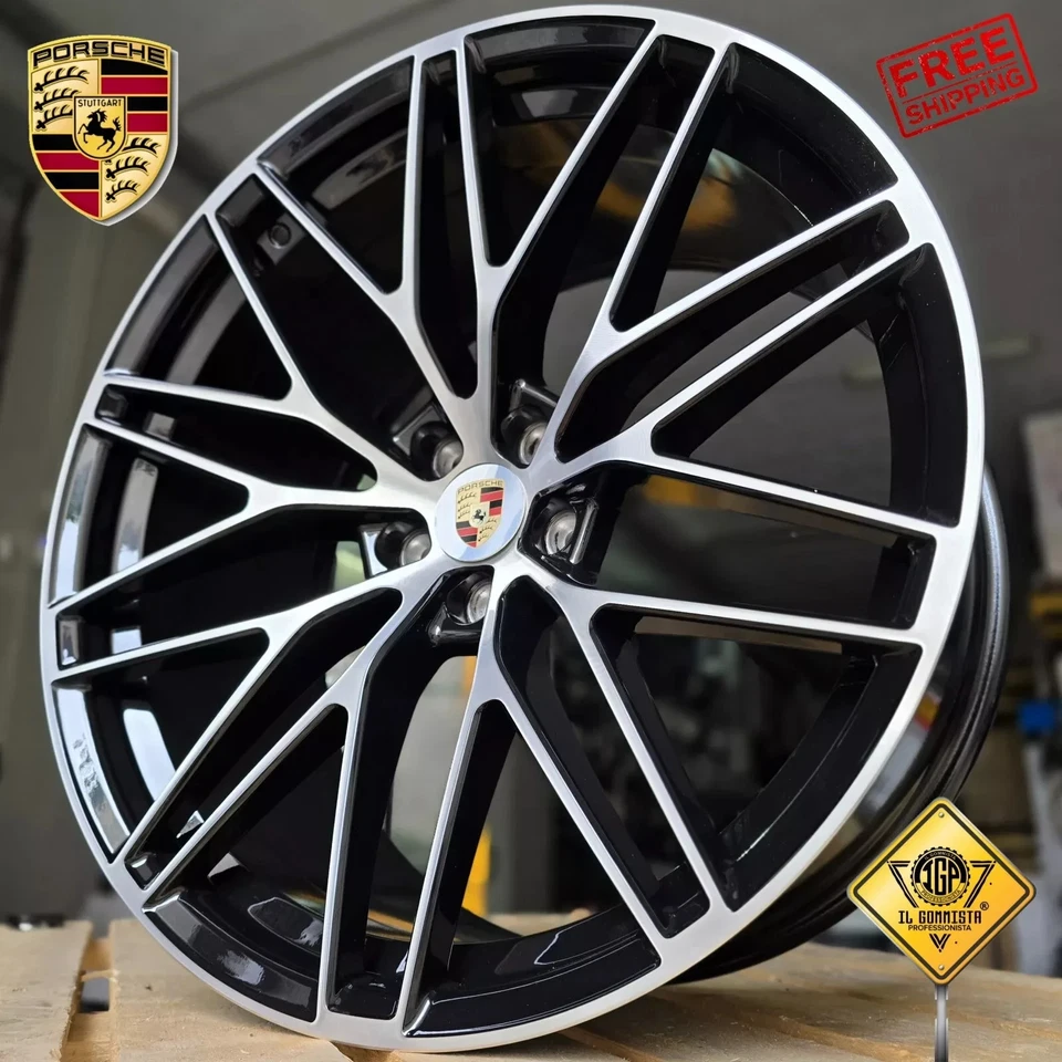 ✅2025 KIT 4 Cerchi In Lega 9,5j + 10j x 21" Turbo GTS specifici Porsche Macan S - Immagine 2 di 4