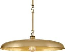 Hinkley Lighting Sadie 1Lt 18" Dome Pendant, Brass/Brass - 48167LCB-LCB