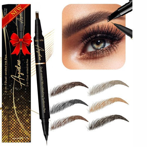Eyebrow Pencil () Dual-Ended Microblading Eyebrow Pen- Brow Pencil 2-in-1 Taupe