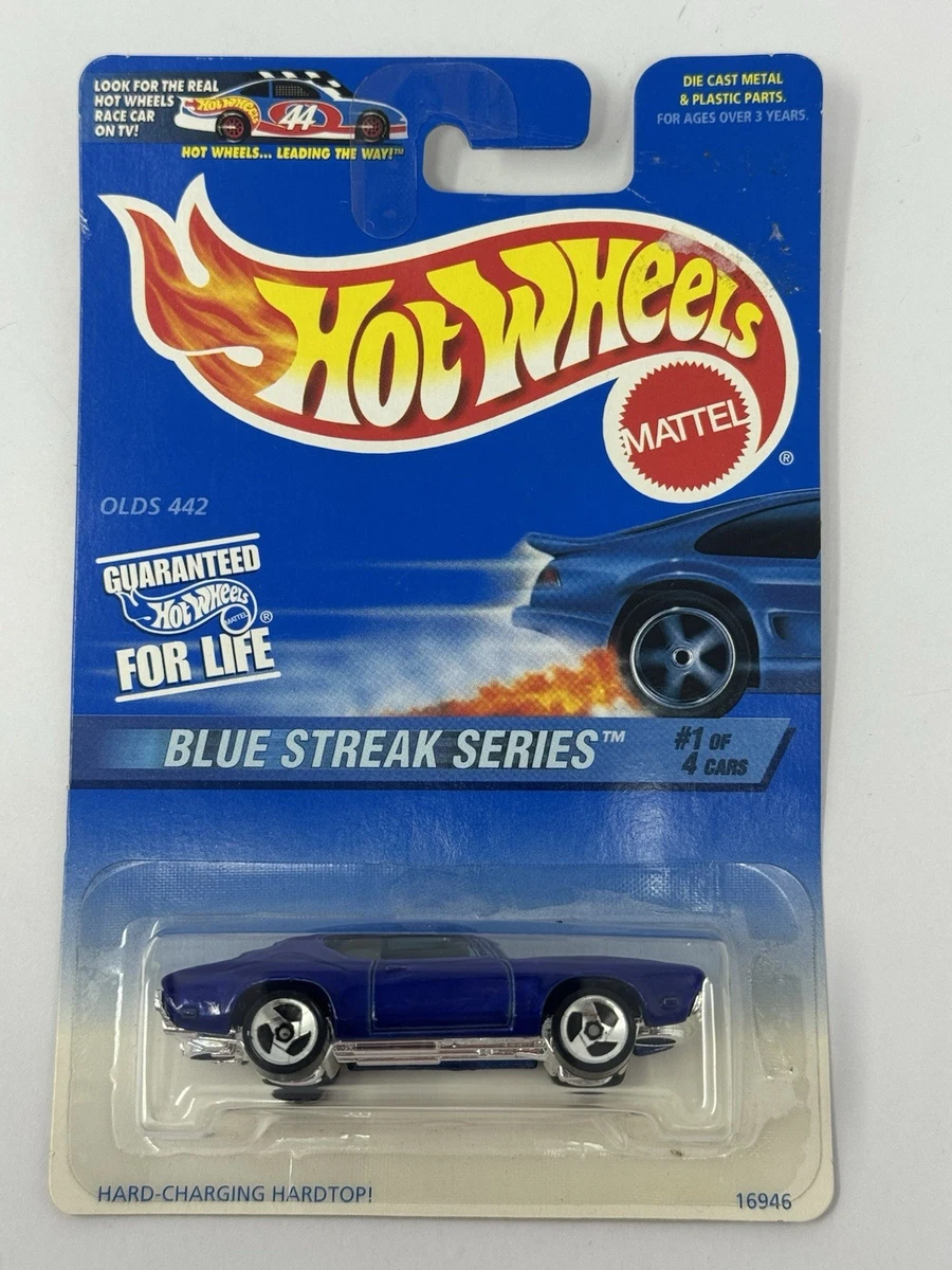 Hot Wheels Oldsmobile 442 Bleu - Modèle Vintage 1:64, Occasion, De Collection
