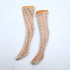 Vintage Barbie Francie Stacie White Lace Stockings Socks W/ Cardboard Forms