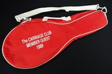 1989 The Carriage Club Member Guest WILSON Tennis Racquet Zippered Case KCMO