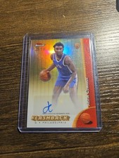 2024-25 Topps Finest - Flashback Autographs Justin Edwards Gold Refractor /50