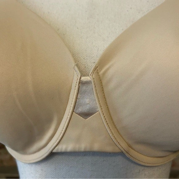 Olga by Warner's 无副作用全图轮廓文胸 GBO561A 尺寸 36DD 杏仁 — 第 3/4 张图片