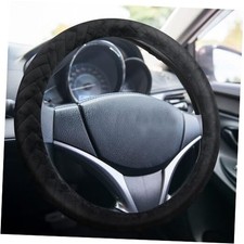 17.5-18 Inch Truck Steering Wheel Cover Wheel Semi Velvet Fashion Style Black
