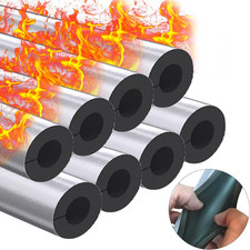 8 Pack 3/4 Pipe Insulation Foam Tubes Self Adhesive Pre Slit Freeze Protection