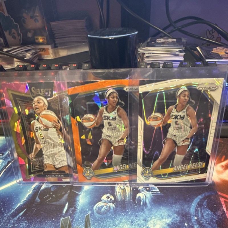 Panini Select Prizm WNBA 2024 Angel Reese Chicago Sky 4 C ard Lot #94 #92