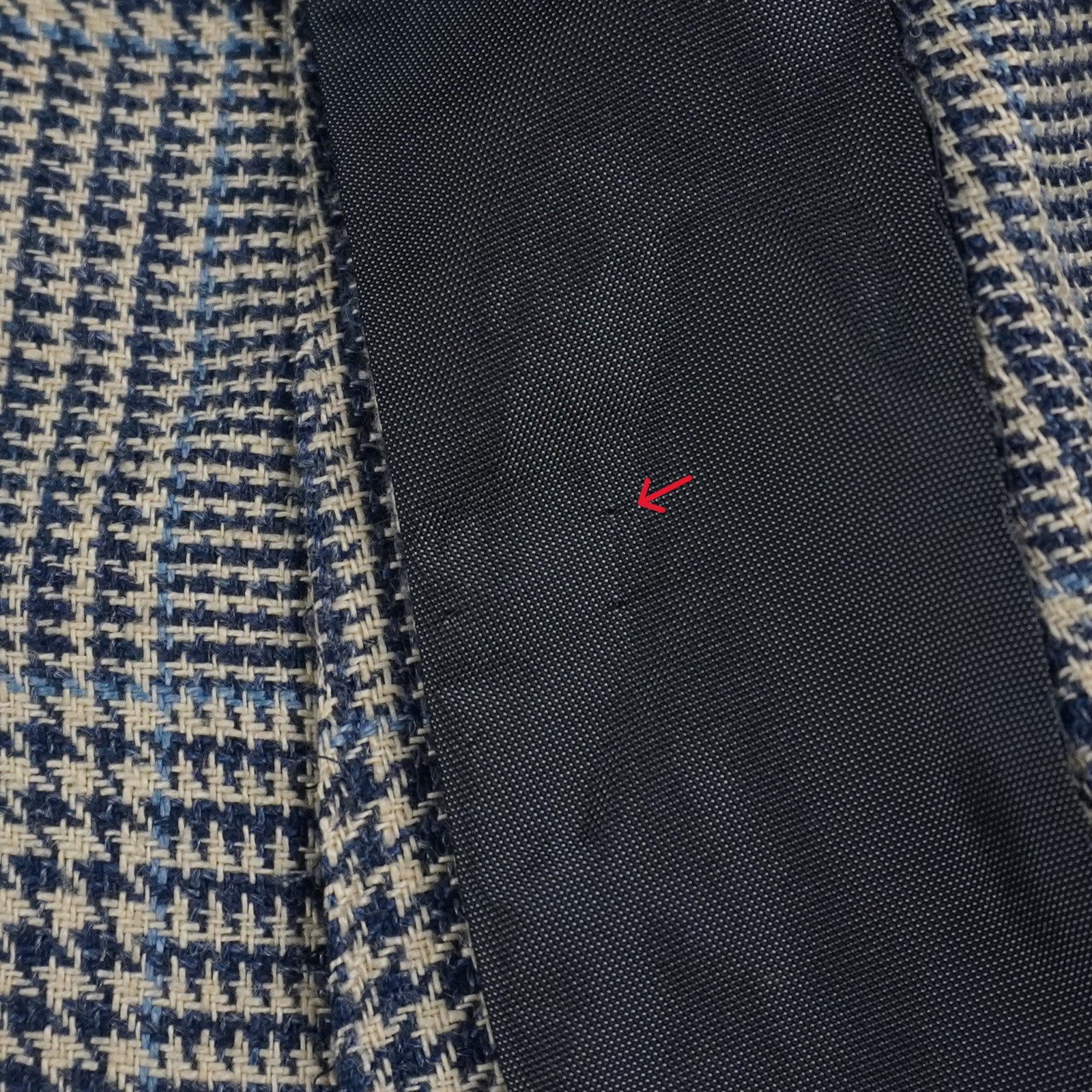 Ralph Lauren Purple Label Kent Glen Plaid Linen Sport Coat Navy - Men's 42R image 6