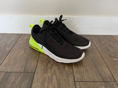 Nike Air Max Motion 2 Mens Sz 11 Black Volt Running Shoes AO266-014 Green White