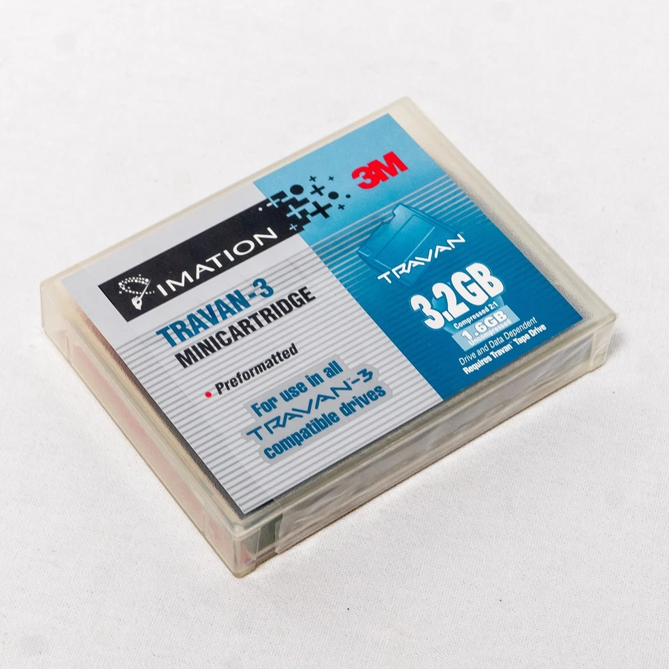 ⭐ NEW Imation Travan-3 3.2 GB Data Cartridge TR-3 Compatible - NOS -Sealed ⭐ - Image 3 of 4