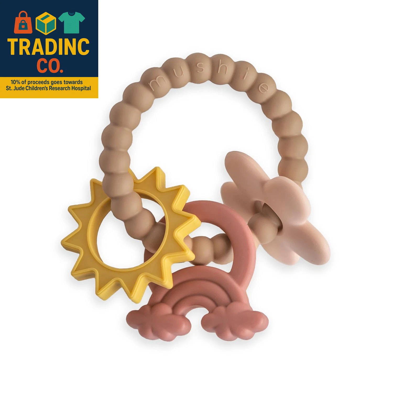 Silicone Nature Teething Ring Toy