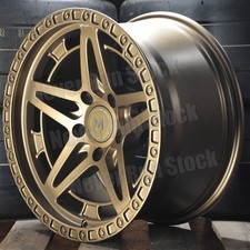 Mflow Mf01 5x127 5x5 17x9 -12 Offset Matte Bronze Dual 5 Spokes 5 Wheels Set