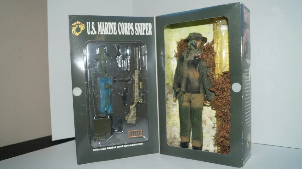 Figura de acción Elite Force 1:6 US Marine Corps Sniper Snake 12" No. 34298 con caja Foto 2 de 4