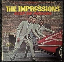 The Impressions Keep On Pushing LP ABC Paramount 1964 Soul Stereo ABCS-493