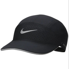 Nike Dri-FIT ADV Fly Unstructured Running Hat Cap Reflective Black FB5681 L/XL 