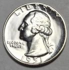 1951 Gem Proof Silver Washington Quarter